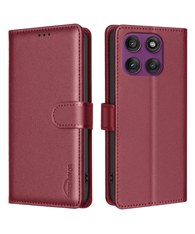 Housse Motorola Edge 60 Pro Porte-Cartes en Simili Cuir | BF32