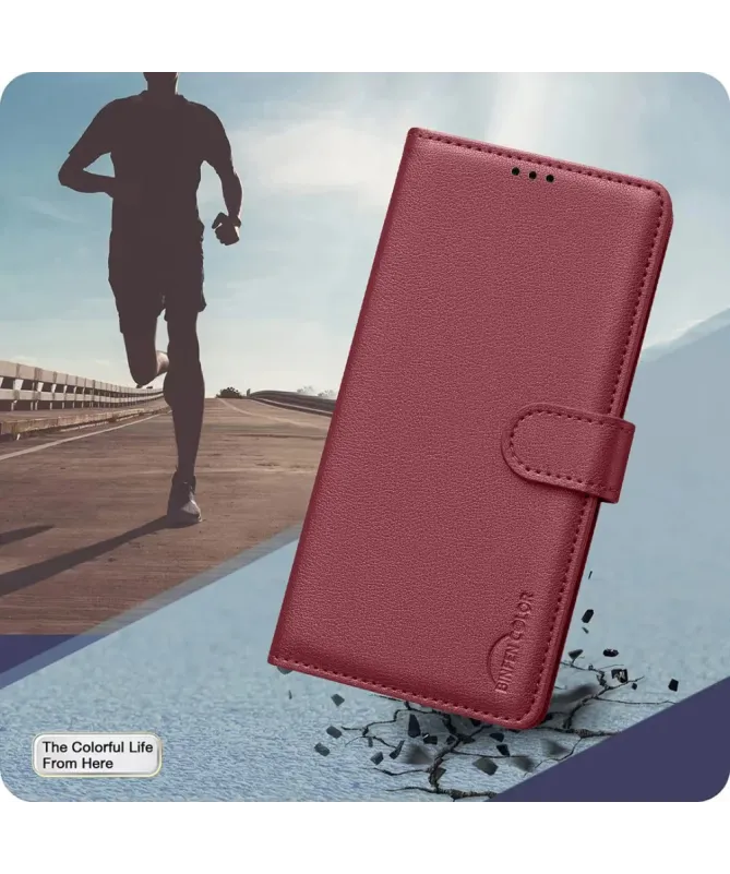 Housse Motorola Edge 60 Pro Porte-Cartes en Simili Cuir | BF32