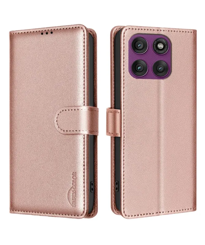 Housse Motorola Edge 60 Pro Porte-Cartes en Simili Cuir | BF32