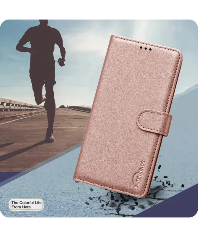Housse Motorola Edge 60 Pro Porte-Cartes en Simili Cuir | BF32