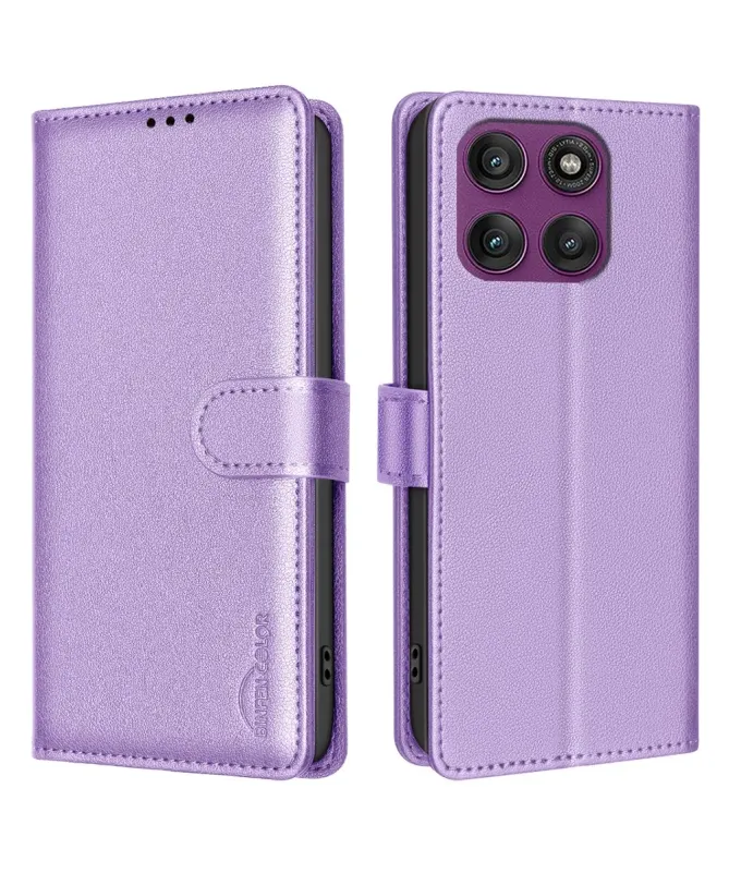 Housse Motorola Edge 60 Pro Porte-Cartes en Simili Cuir | BF32