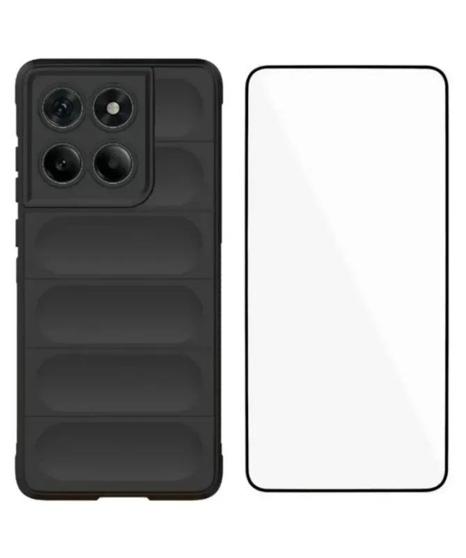 Coque Motorola Edge 60 Rugged silicone avec verre trempé