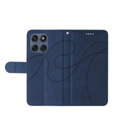 Housse Motorola Edge 60 / 60 Pro / 60 Fusion simili cuir artistique Bleu marine - photo 9