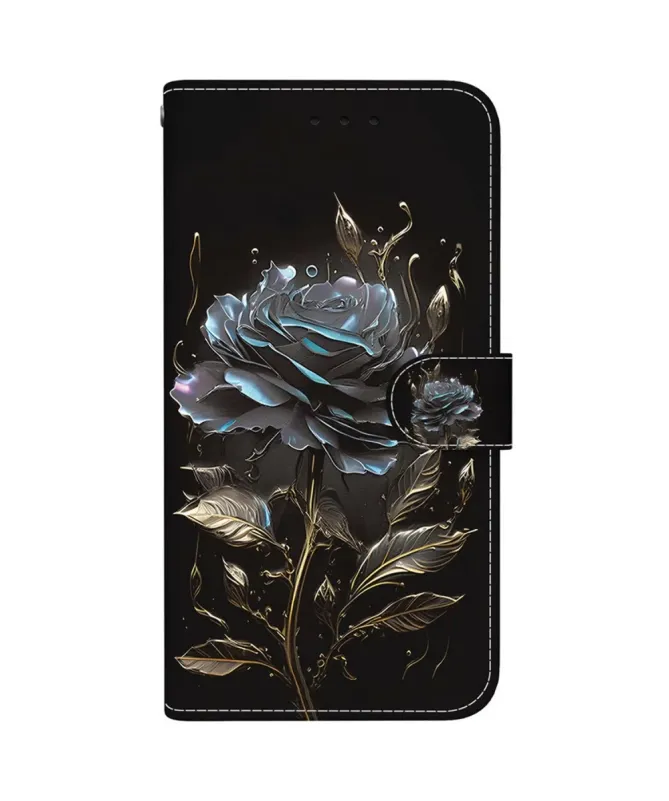 Housse Motorola Edge 60 / 60 Fusion Rose Noire Métallique