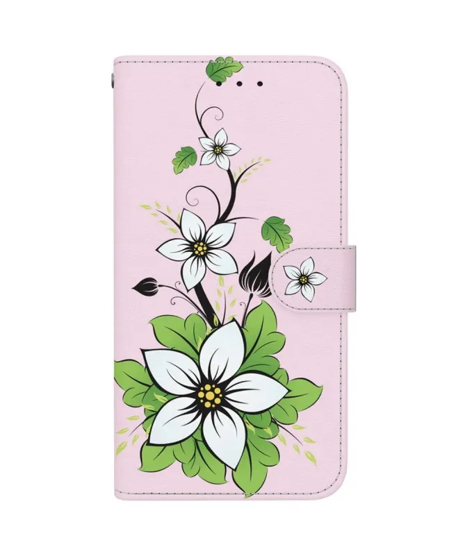 Housse Motorola Edge 60 / 60 Fusion Fleur Blanche