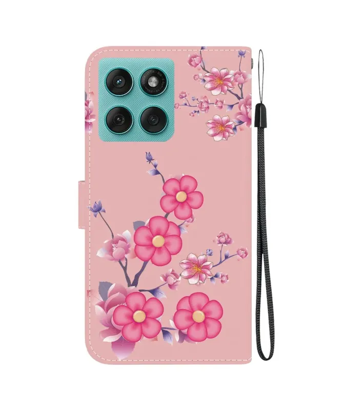 Housse Motorola Edge 60 / 60 Fusion Fleur de Cerisier