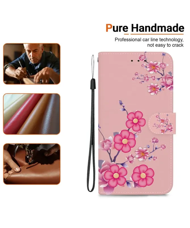 Housse Motorola Edge 60 / 60 Fusion Fleur de Cerisier