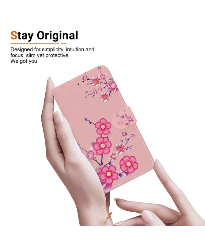 Housse Motorola Edge 60 / 60 Fusion Fleur de Cerisier