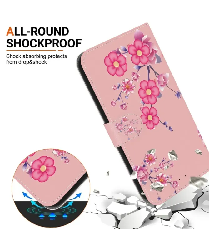 Housse Motorola Edge 60 / 60 Fusion Fleur de Cerisier