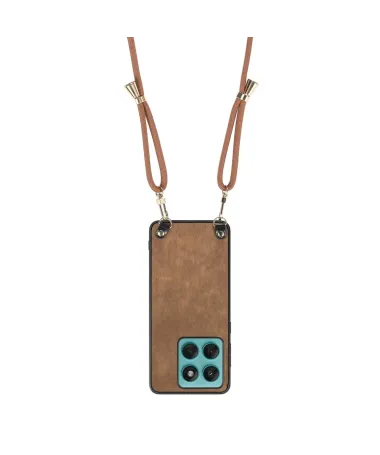 Coque Motorola Edge 60 Fusion avec Cordon | CORDOLUX Marron - photo 6