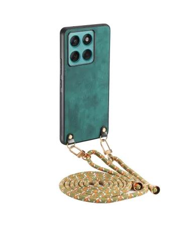 Coque Motorola Edge 60 Fusion avec Cordon | CORDOLUX Vert foncé - photo 13