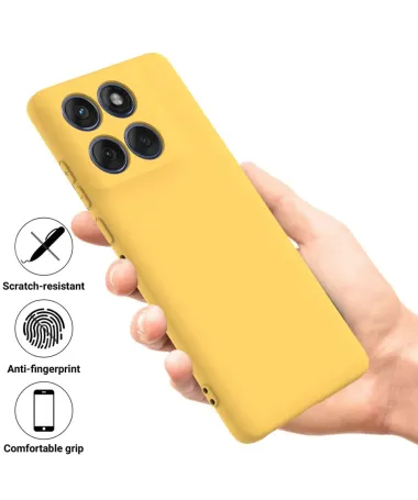 Coque Motorola Edge 60 Pro Puro silicone liquide Jaune - photo 18