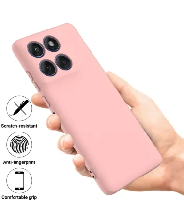 Coque Motorola Edge 60 Pro Puro silicone liquide Or Rose - photo 34