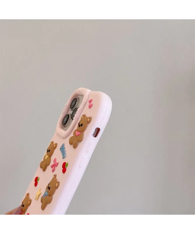 Coque iPhone 15 Pro Max Oursons | Silicone Antidérapant