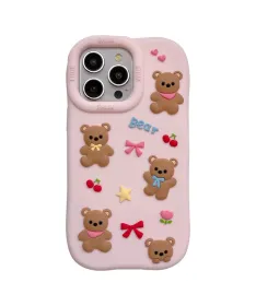 Coque iPhone 16 Pro Max Oursons | Silicone Antidérapant