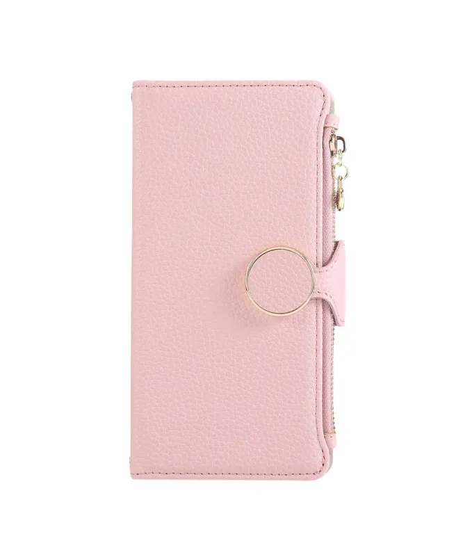 Housse Samsung Galaxy A15 4G / 5G avec Zip, Cartes et Dragonne