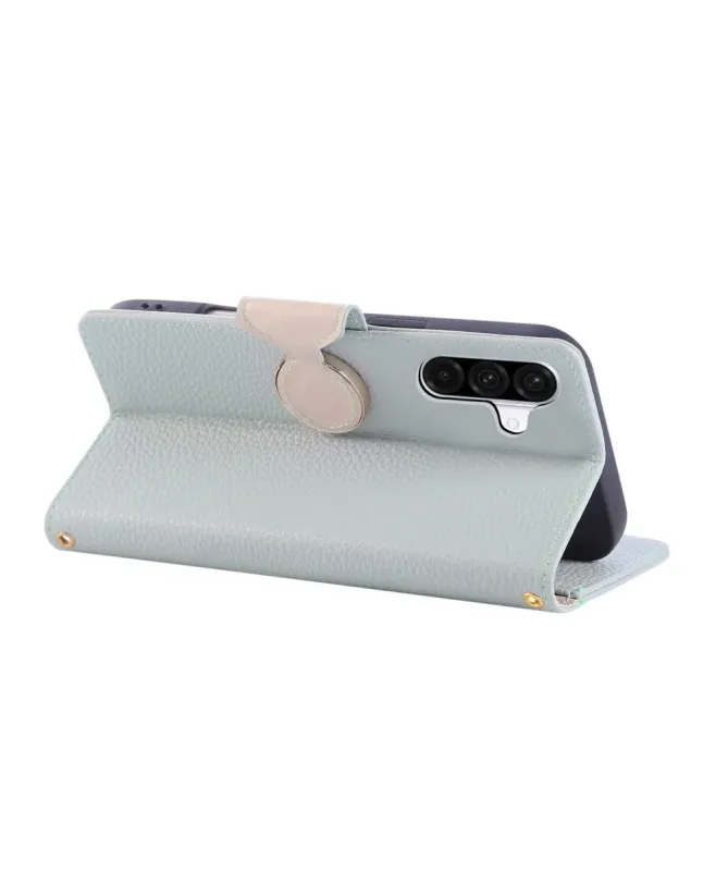 Housse Samsung Galaxy A15 4G / 5G avec Zip, Cartes et Dragonne