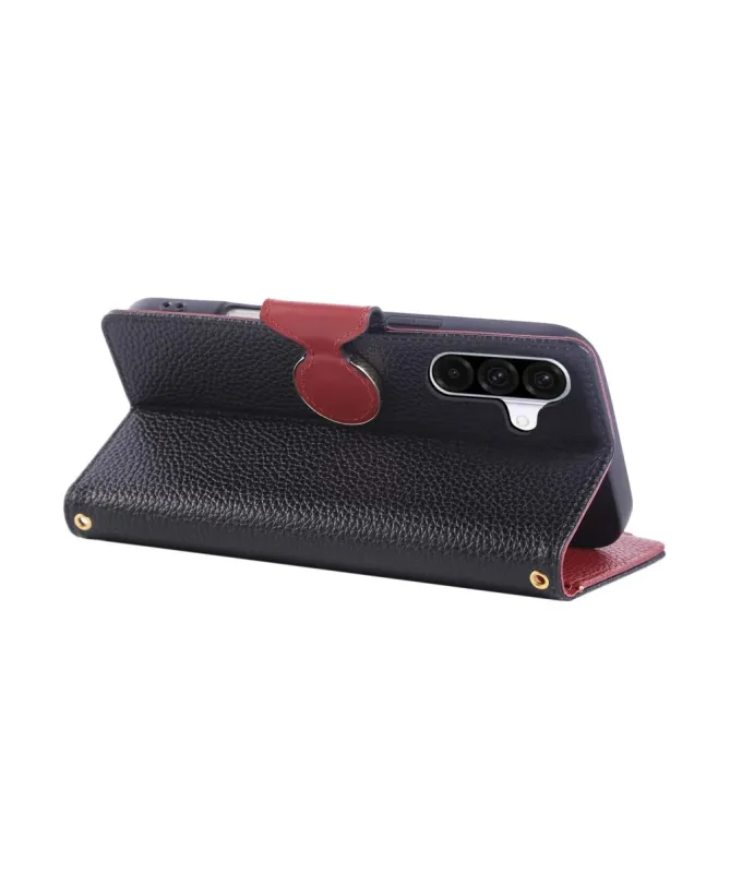 Housse Samsung Galaxy A15 4G / 5G avec Zip, Cartes et Dragonne