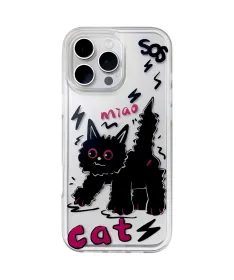 Coque iPhone 16 Pro Chat Noir