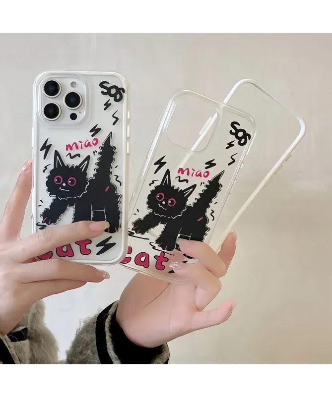 Coque iPhone 16 Pro Chat Noir