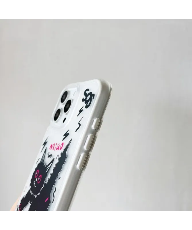 Coque iPhone 16 Pro Chat Noir