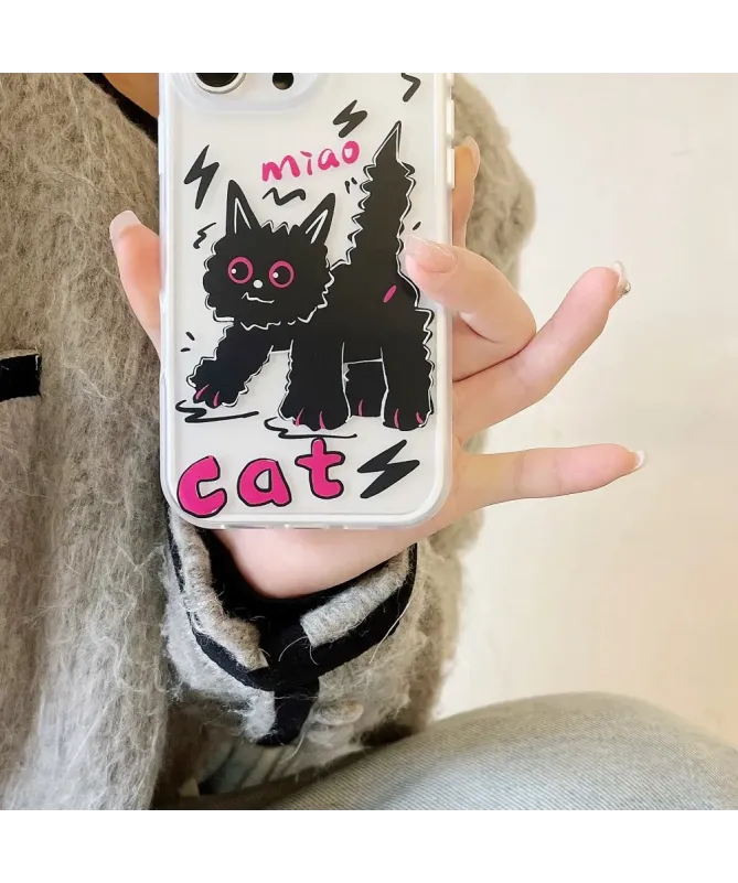 Coque iPhone 16 Pro Chat Noir