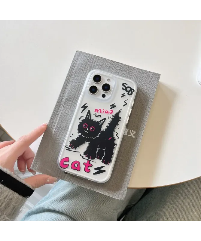 Coque iPhone 16 Pro Chat Noir