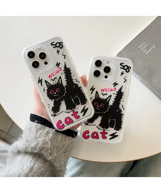 Coque iPhone 16 Pro Chat Noir