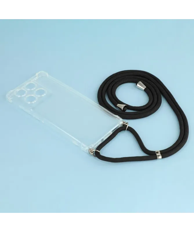 Coque Motorola Edge 60 / Edge 60 Fusion transparente avec cordon | Clé