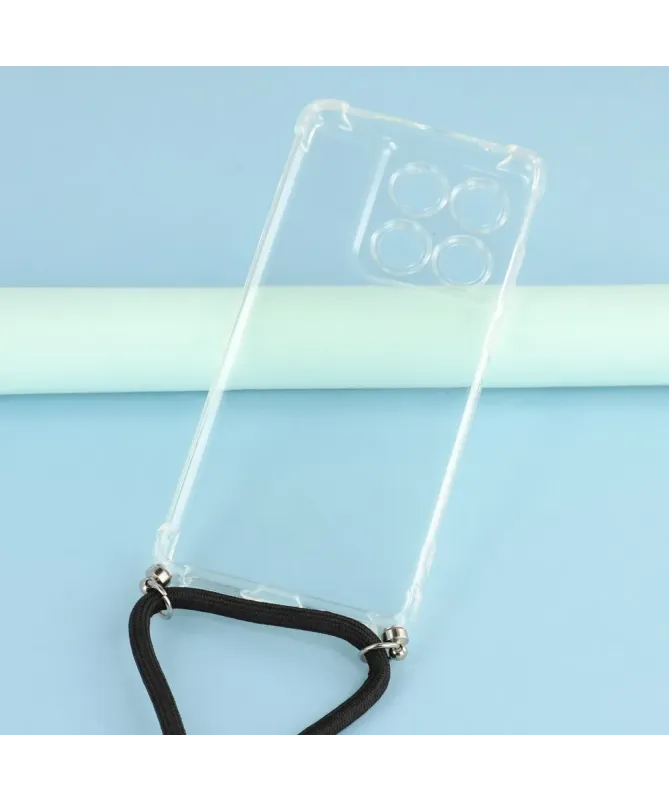 Coque Motorola Edge 60 / Edge 60 Fusion transparente avec cordon | Clé
