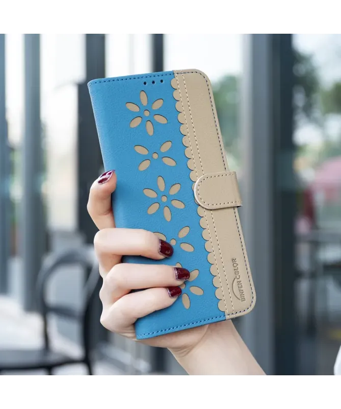Housse Xiaomi Redmi 14 / Poco C75 Porte-Cartes Fleurs | BF36