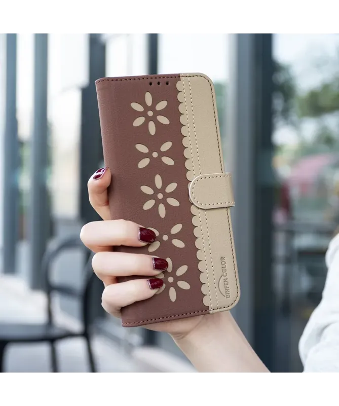 Housse Xiaomi Redmi 14 / Poco C75 Porte-Cartes Fleurs | BF36