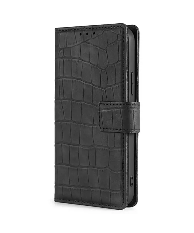 Housse Xiaomi Redmi 14C / Poco C75 simili cuir effet peau de crocodile