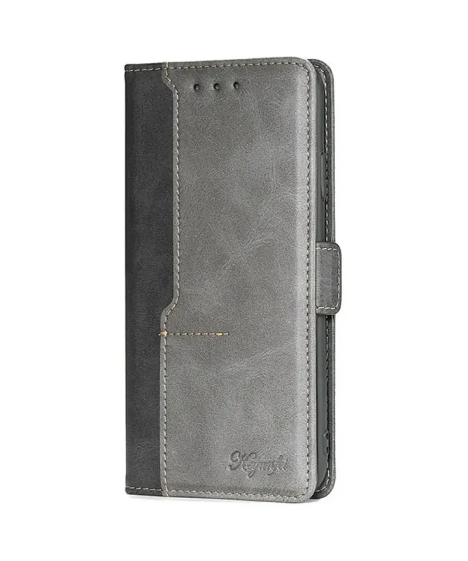 Housse Xiaomi Redmi 14C / Poco C75 Keyunfei simili cuir bicolore