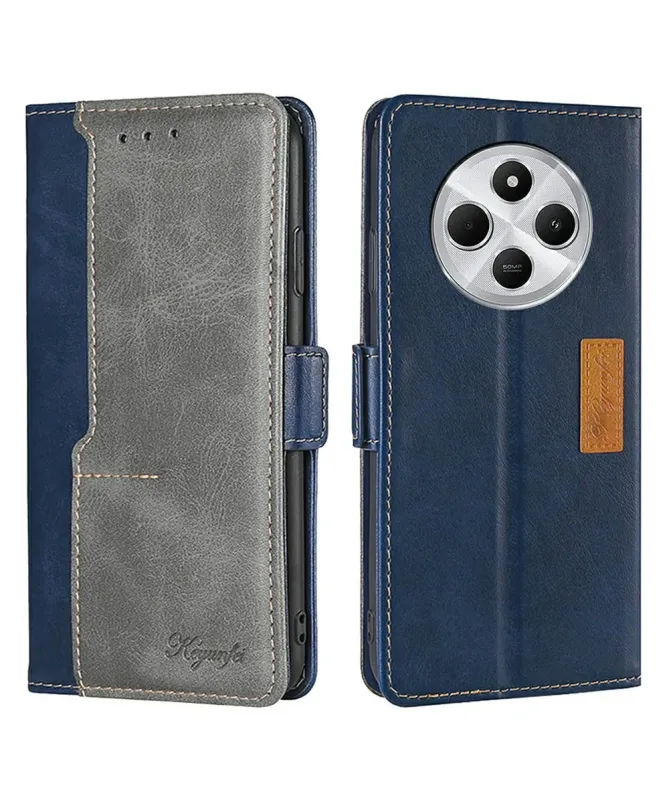 Housse Xiaomi Redmi 14C / Poco C75 Keyunfei simili cuir bicolore