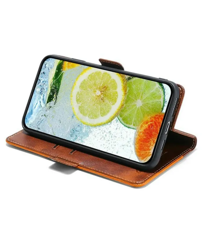 Housse Xiaomi Redmi 14C / Poco C75 Keyunfei simili cuir bicolore