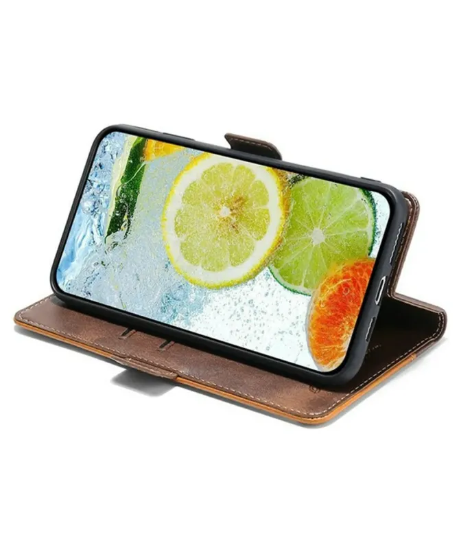 Housse Xiaomi Redmi 14C / Poco C75 Keyunfei simili cuir bicolore