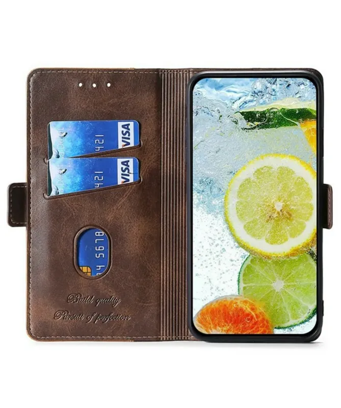 Housse Xiaomi Redmi 14C / Poco C75 Keyunfei simili cuir bicolore