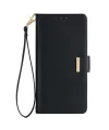 Housse Xiaomi Redmi 14C / Poco C75 en simili cuir avec chaîne dorée
