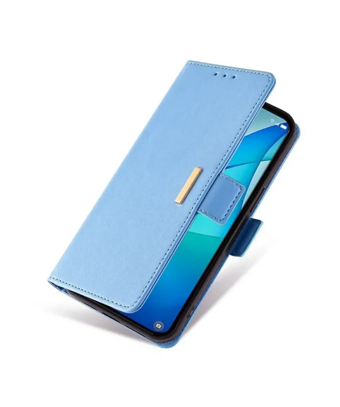 Housse Xiaomi Redmi 14C / Poco C75 en simili cuir avec chaîne dorée