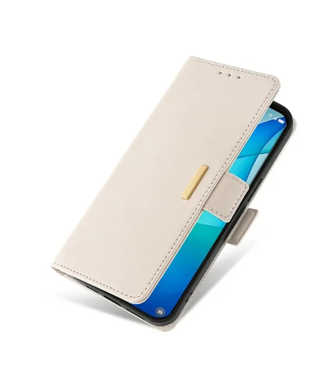 Housse Xiaomi Redmi 14C / Poco C75 en simili cuir avec chaîne dorée