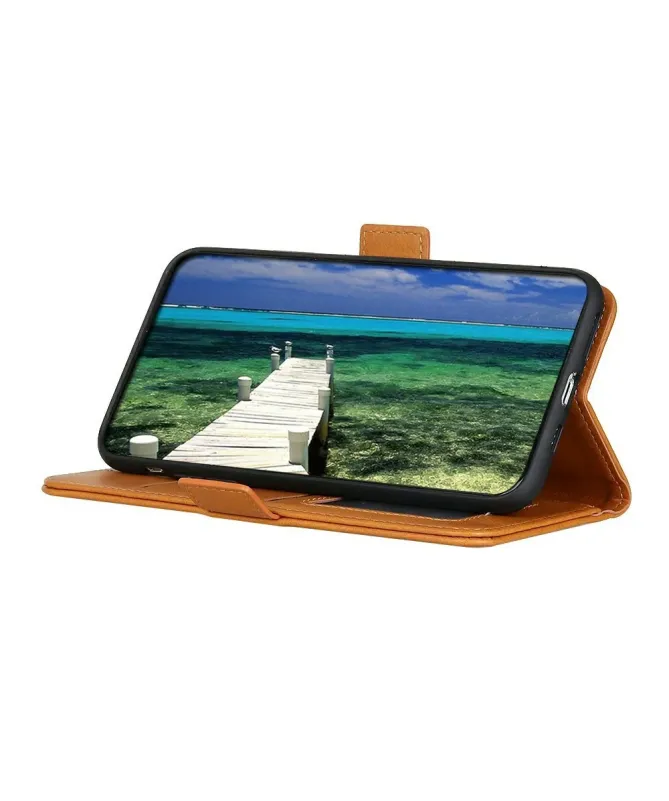 Étui Samsung Galaxy A17 portefeuille revêtement simili cuir mat