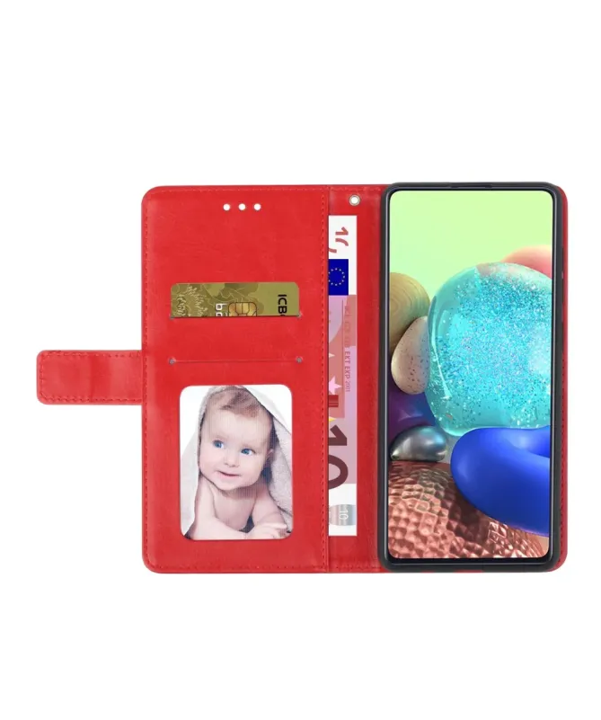 Housse Samsung Galaxy A17 effet cuir Y Lines à lanière Rouge - photo 2