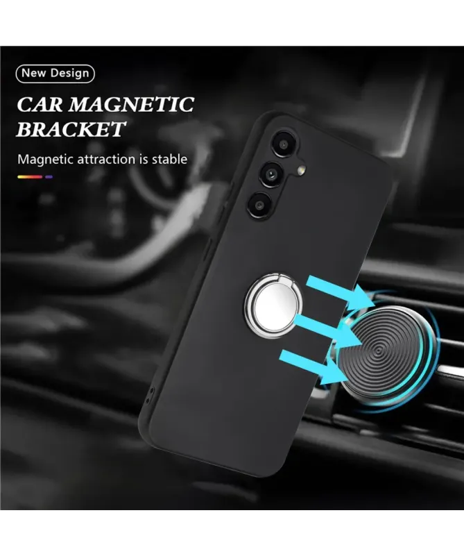 Coque Samsung Galaxy A17 Anneau Magnétique et Finition Mat