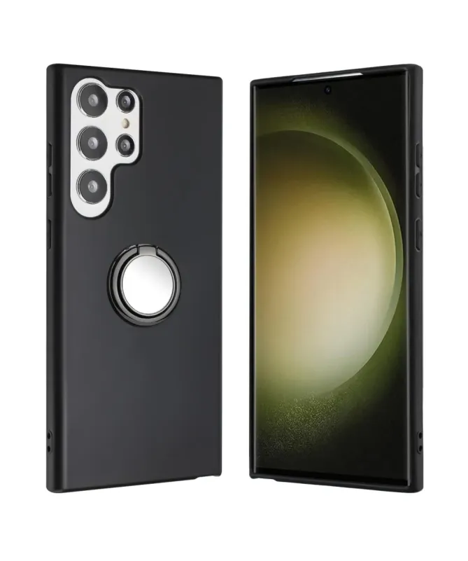 Coque Samsung Galaxy S25 Ultra Anneau Magnétique et Finition Mat