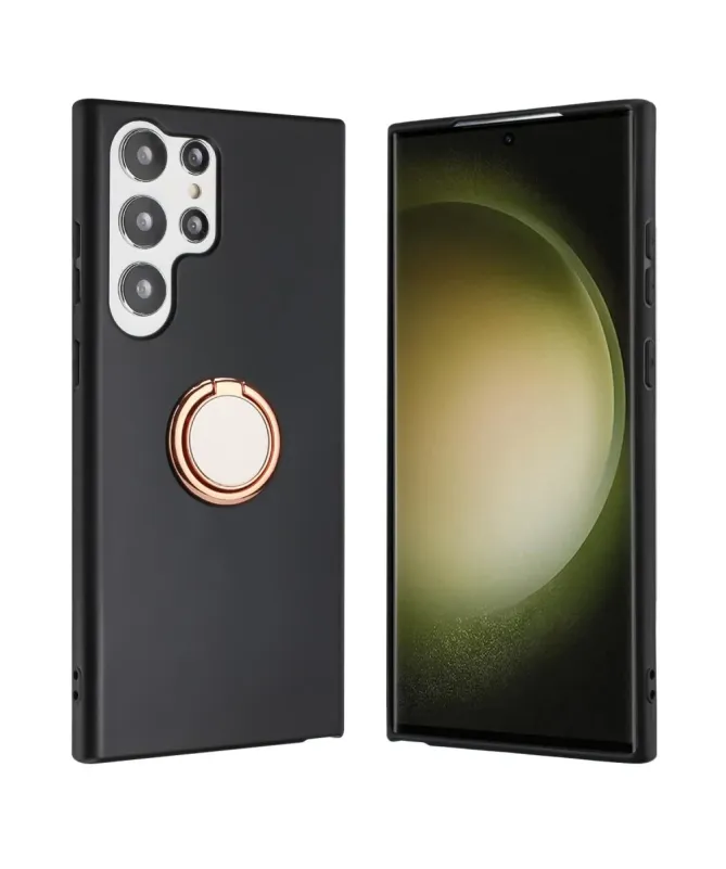 Coque Samsung Galaxy S25 Ultra Anneau Magnétique et Finition Mat