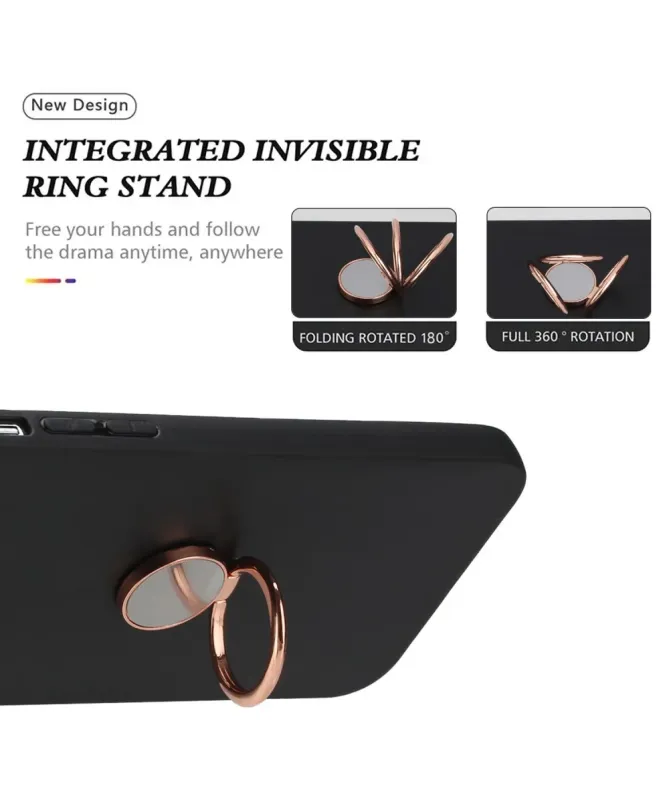 Coque Samsung Galaxy S25 Ultra Anneau Magnétique et Finition Mat