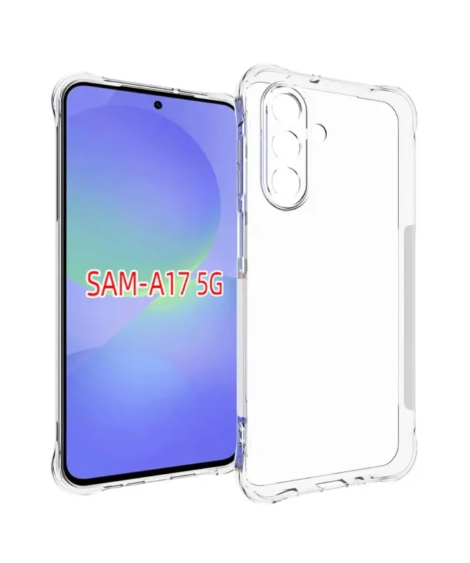 Pack Samsung Galaxy A17 Coque Coins Renforcés Transparente avec Verre 