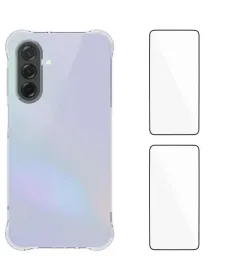 Pack Samsung Galaxy A17 | Coque Coins Renforcés Transparente avec 2 Ve