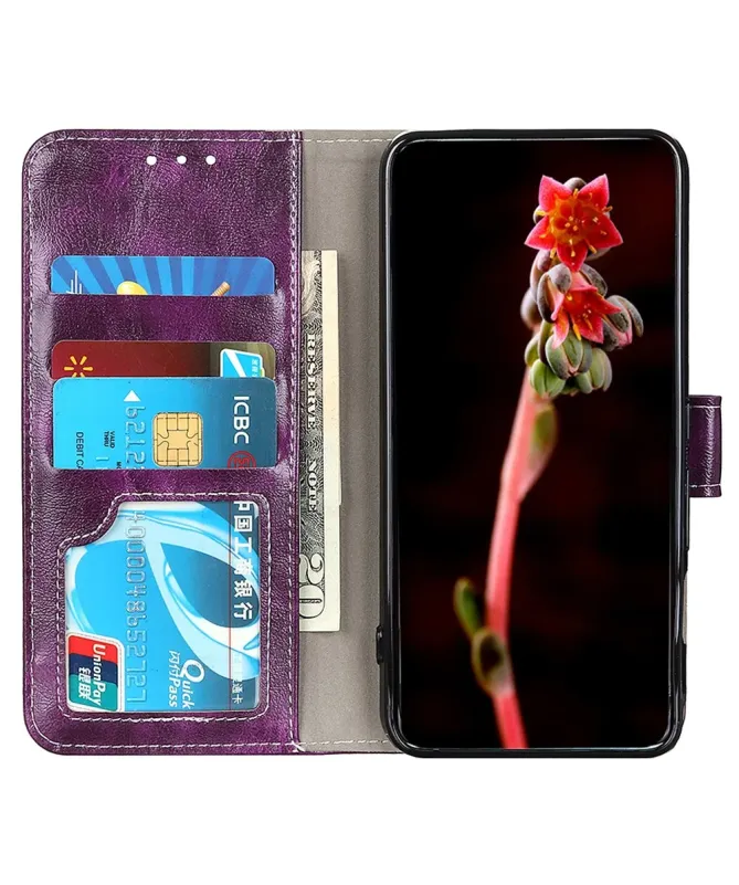 Housse Samsung Galaxy A17 effet cuir luxueux coutures
